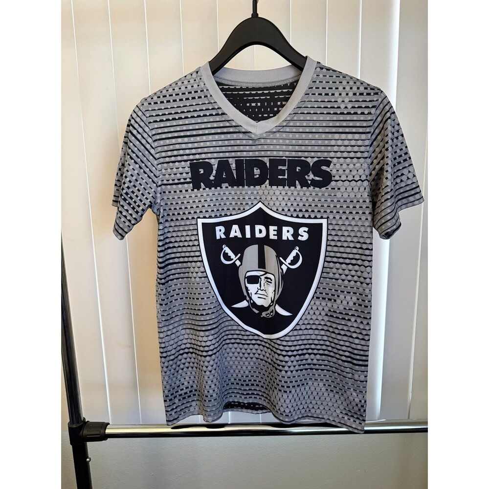 Youth Las Vegas Raiders NFL Flag Football Reversible Shirt Size Large